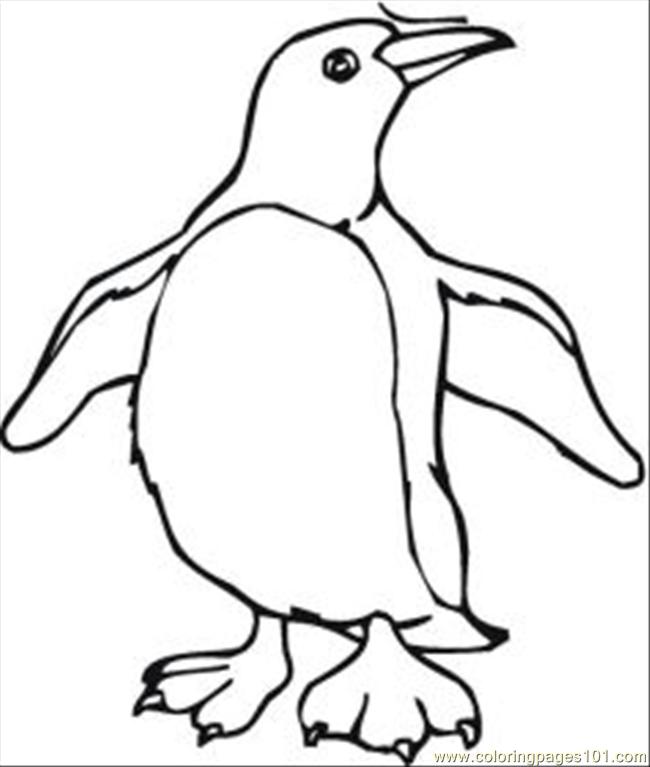 Plansa de colorat cu Pinguin 63 60